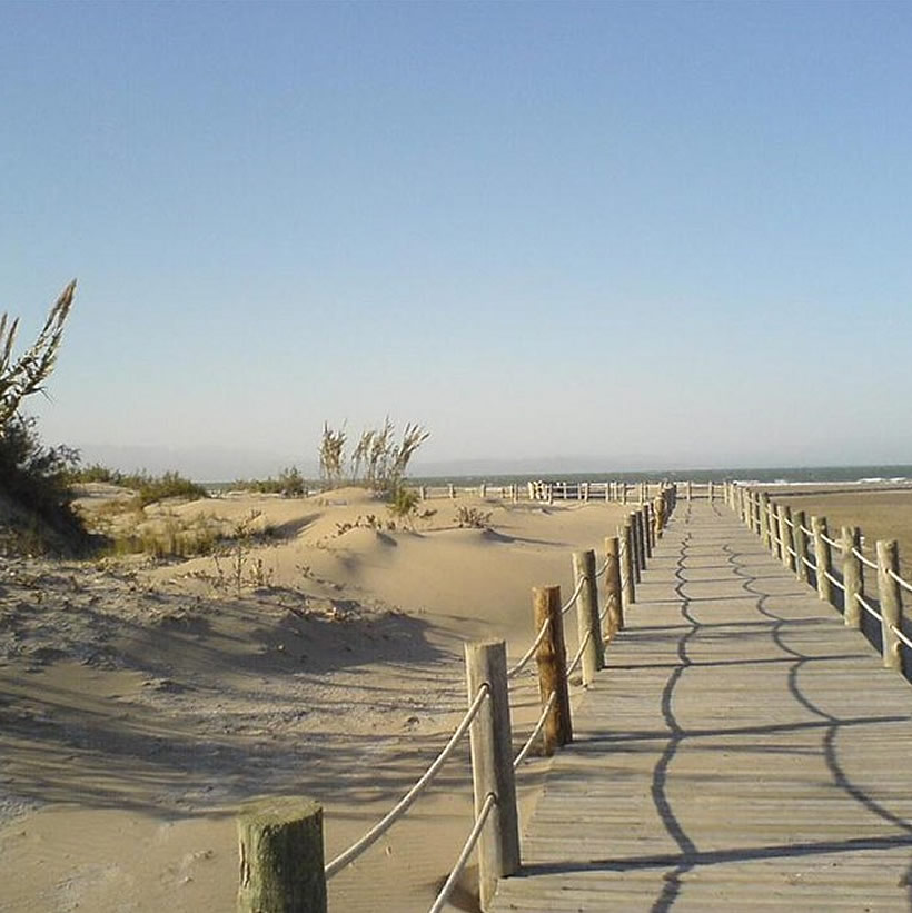 Les immenses plages de sable du Delta de l'Ebre, accessibles en vélo depuis la résidence du mirador del delta  à l'Ampolla, Delta de l'ebre, groomservicedelta.com